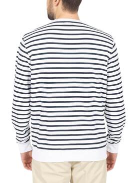 Sudadera El Pulpo Estampado Hawaiano Blanco Hombre