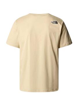 Camiseta The North Face Fine Tee Beige Hombre