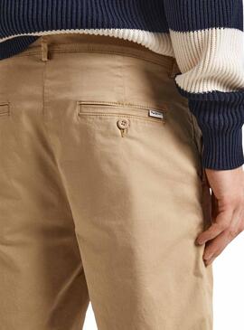  Bermuda Pepe Jeans Chino beige para hombre 