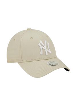 Gorra New Era New York Yankees League W Beige para mujer