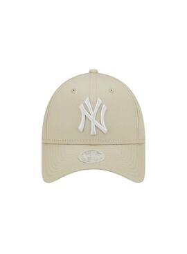 Gorra New Era New York Yankees League W Beige para mujer