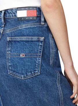 Falda Tommy Jeans Claire azul para mujer 