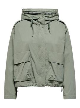 Parka Only Mamba Verde para Mujer