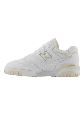 Zapatillas New Balance 550 blanco y beige para mujer