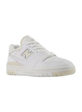 Zapatillas New Balance 550 blanco y beige para mujer