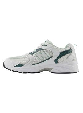 Zapatillas New Balance 530 blanco y verde para mujer