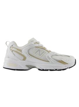Zapatillas New Balance 530 blanco y tostado para mujer
