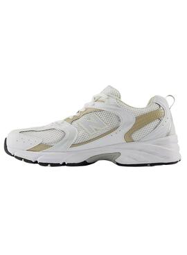 Zapatillas New Balance 530 blanco y tostado para mujer