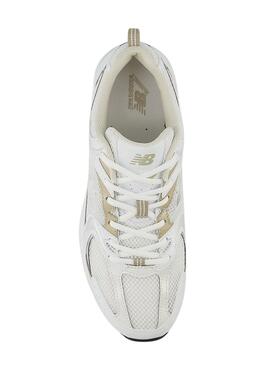 Zapatillas New Balance 530 blanco y tostado para mujer