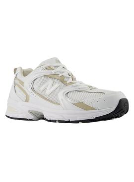 Zapatillas New Balance 530 blanco y tostado para mujer