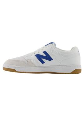 Zapatillas New Balance 480 blancas y azul para hombre.