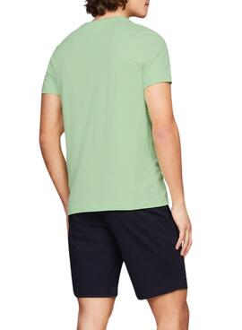 Camiseta Tommy Hilfiger Mint Logo Para Hombre