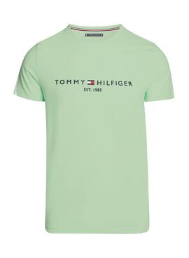 Camiseta Tommy Hilfiger Mint Logo Para Hombre
