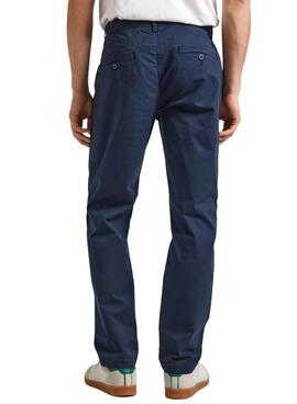 Pantalón Pepe Jeans Slim Chino Marino Para Hombre
