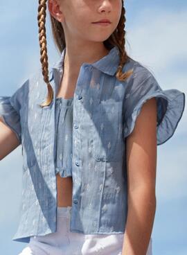 Camisas y blusones Mayoral Kids azules para niñas