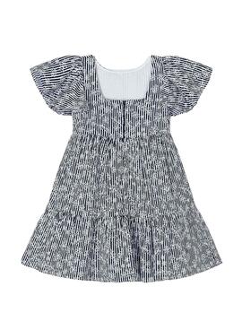 Vestido Mayoral Popelín Marino para Niña