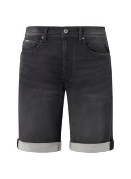 Bermuda Pepe Jeans Gymdigo Negro Para Hombre