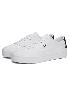 Zapatillas Tommy Hilfiger Monotype Blanco Mujer