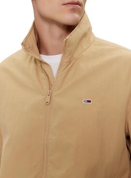 Cazadora  Tommy Jeans Essential tostado para hombre 