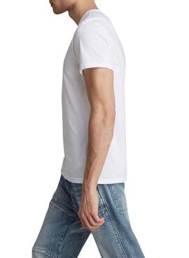 Camiseta G-Star Base Blanco Para Hombre