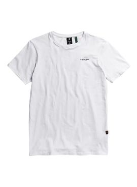 Camiseta G-Star Slim Base Blanco Para Hombre