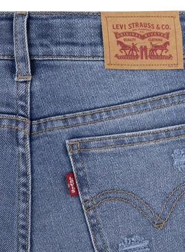 Pantalón Vaquero Levis Wide Azul Para Niña