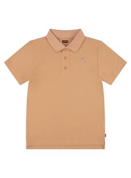 Polo Levis Tape Naranja Para Niño