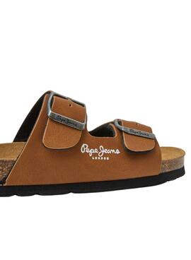 Sandalias Pepe Jeans Kansas Marrón Niño y Niña