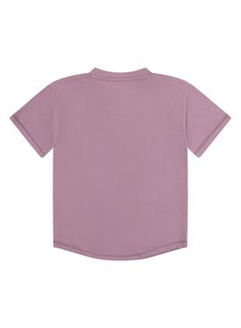 Camiseta Levis Curved Morado Para Niño