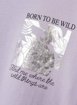 Camiseta Name It Dulrikka Gris Para Niña