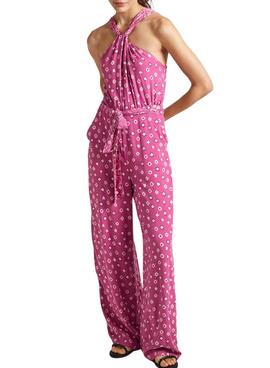 Mono Pepe Jeans Largo Dolly Rosa Para Mujer