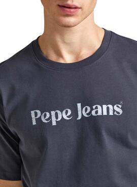 Camiseta Pepe Jeans Clifton Gris Para Hombre