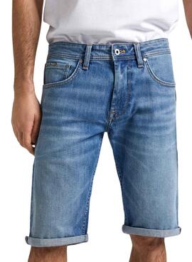 Bermuda Pepe Jeans Straight azul para hombre 