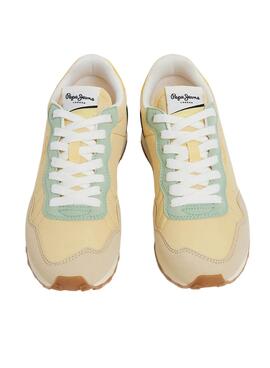 Zapatillas Pepe Jeans Natch Basic Amarillo Mujer
