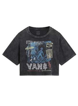 Camiseta Vans Super Natural Relax Crop Para Mujer
