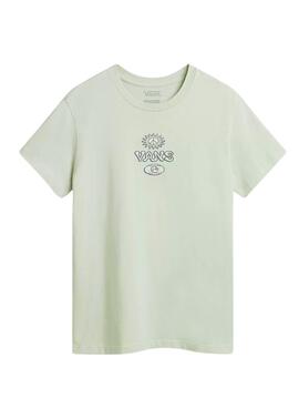Camiseta Vans Depth Connection Verde Para Mujer