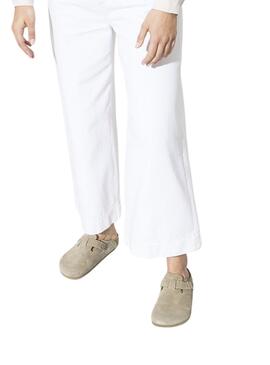 Zuecos Birkenstock Boston khaki para mujer