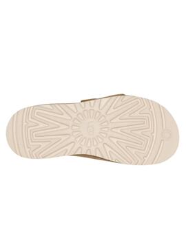 Sandalias UGG Goldencoast Strap Slide beige para hombre