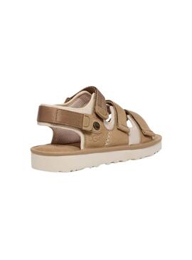 Sandalias Goldencoast Multistrap beige para hombre
