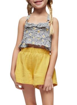 Conjunto Mayoral Top Amarillo Para Niña