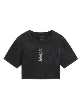 Camiseta Vans Heartbreaker Negro Para Mujer