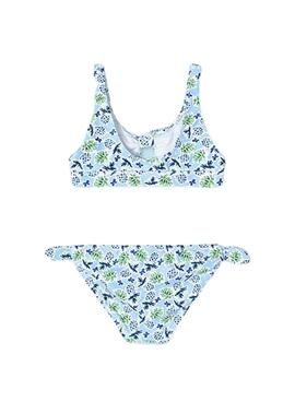 Bikini Mayoral Estampado Azul Para Niña