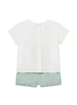 Conjunto Mayoral Pantalón Corto Fajin Verde Bebé 