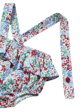 Conjunto Mayoral Short Tirantes Gorro Blanco Bebé