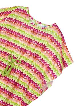 Caftán Mayoral Estampado Para Niña