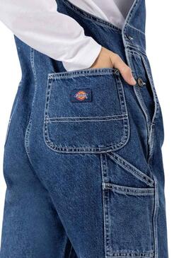 Peto Dickies Classic Denim Azul Para Mujer