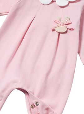 Pelele Mayoral Punto Rosa Para Bebé 