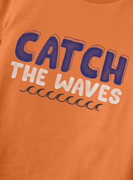 Camiseta Name It Fisher Naranja Para Niño