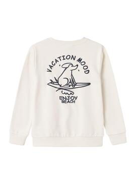 Sudadera Name It Fota Blanco Para Niño