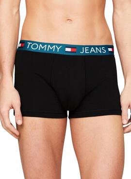 Pack 3 Calzoncillos Tommy Jeans Trunk Negro Para Hombre